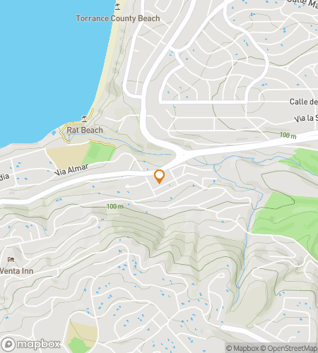 Mappa del tour a piedi con caccia al tesoro per Cliffhanger a Rancho Palos Verdes