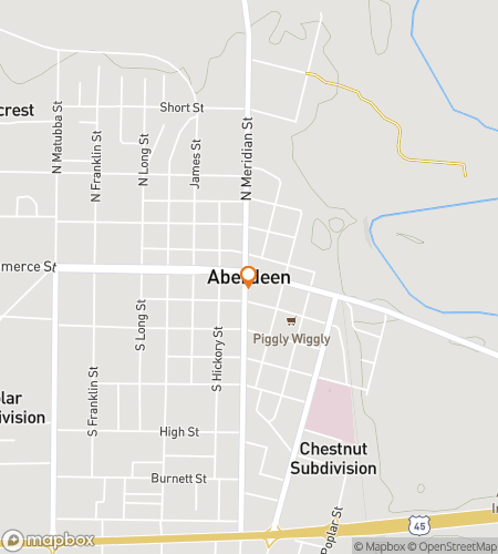 Map of scavenger hunt walking tour for Aberdeen‘s Downtown Dazzling Adventure