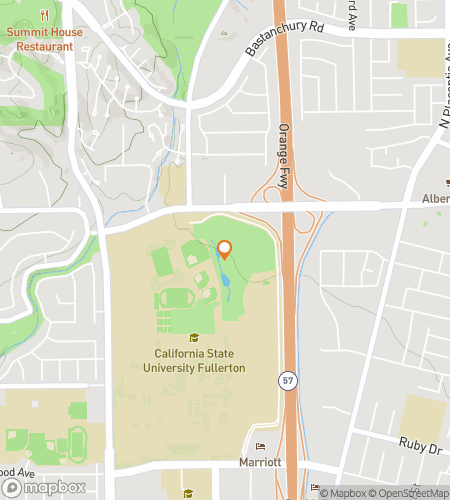 Map of scavenger hunt walking tour for California State University Hunt