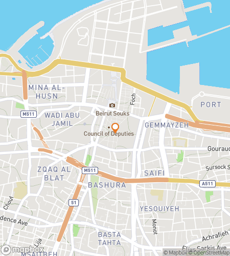 Kart over skattejakt-vandretur for Downtown Dash Scavenger Hunt