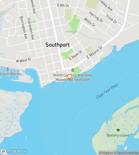 Map of scavenger hunt walking tour for Southport Seaside Gold Hunt