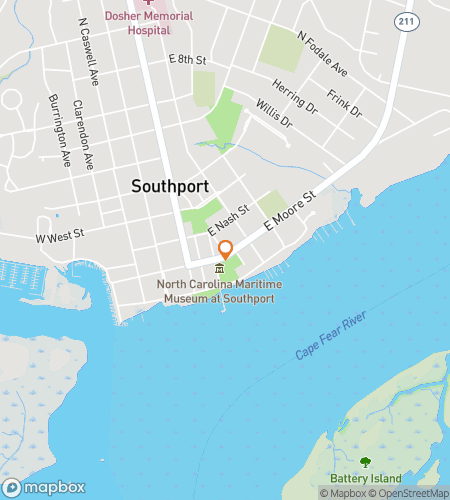 Térkép a Southport Shoreline Showdown kincsvadászat gyalogtúráról