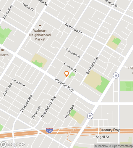 Map of scavenger hunt walking tour for Downey Scavenger Hunt