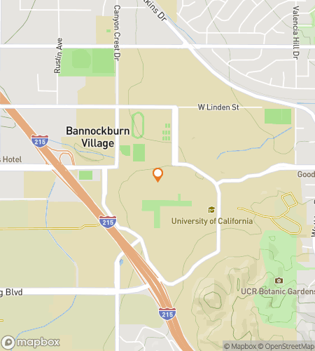 Map of scavenger hunt walking tour for Highlander Hunt: The UCR Clue Quest