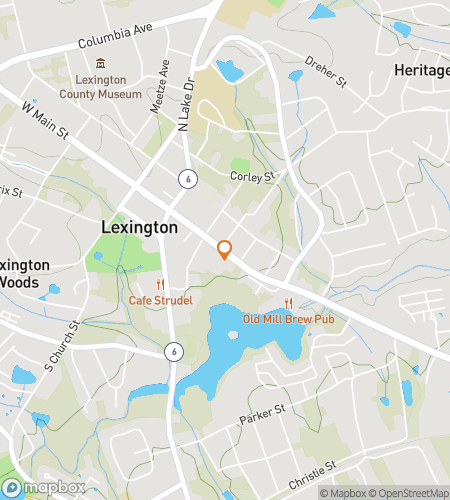 Kart over skattejakt vandretur for Bless Your Quest&comma; Lexington