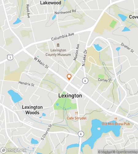 Map of scavenger hunt walking tour for Bless Your Quest, Lexington