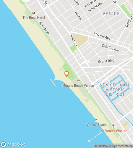 Map of scavenger hunt walking tour for LA Legends From Beaches to Hollywood