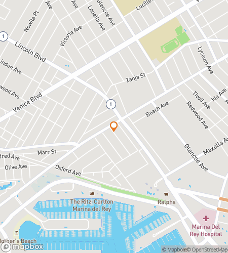 Map of scavenger hunt walking tour for Venice Beach California Bar Hunt