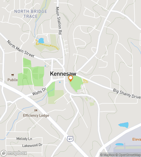 แผนที่ทัวร์เดินชมล่าสมบัติเพื่อการค้นพบ Kennesaw ของคุณ&quest;