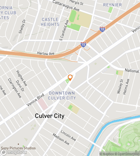 Χάρτης περιήγησης με τα πόδια για το Κυνήγι Θησαυρού «The Colorfully Cinematic Culver City»