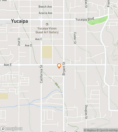 Map of scavenger hunt walking tour for Yu-Caipa Believe It&quest;&colon; The Sunny Foothills Hunt