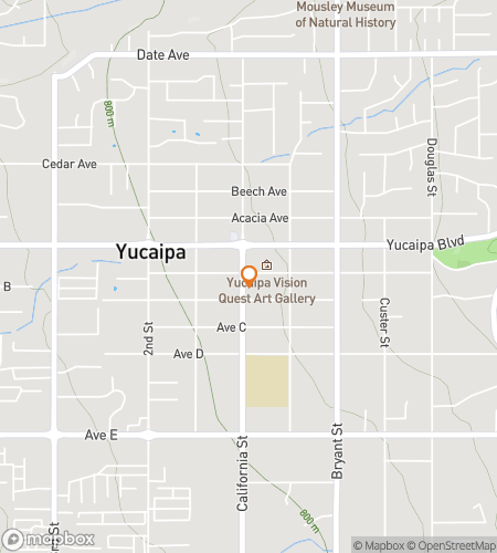 Map of scavenger hunt walking tour for Yu-Caipa Believe It?: The Sunny Foothills Hunt