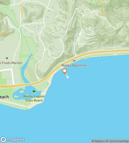 Map of scavenger hunt walking tour for Maliboo-yah!: The Coastal California Clue Chase