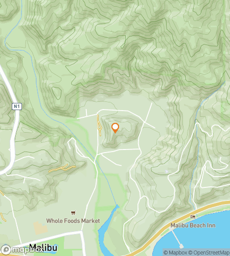 Map of scavenger hunt walking tour for Malibu Scavenger Hunt