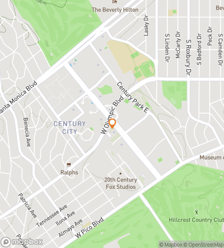 Χάρτης περιήγησης με κυνήγι θησαυρού για το Century City Scavenger Hunt