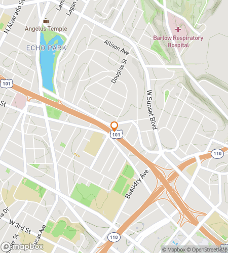 Map of scavenger hunt walking tour for Angelino Heights Scavenger Hunt