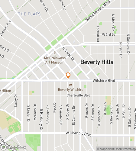 Map of scavenger hunt walking tour for Diamonds & Drama: A Real Housewives Beverly Hills Hunt