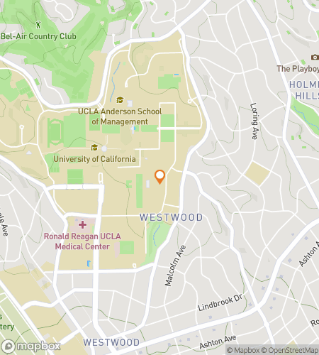 Map of scavenger hunt walking tour for UCLA Bruin Bounty Hunt