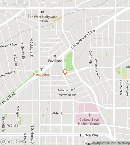 Map of scavenger hunt walking tour for Reality TV: WeHo Confessional Quest