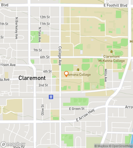 Map of scavenger hunt walking tour for Sagehen Tracks: A Pomona Hunt