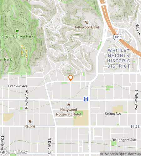 Kartta aavesarjan kävelykierrokselle: Specters of the Silver Screen