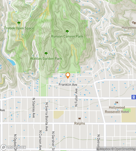 Map of scavenger hunt walking tour for EnTOURage: The L.A. Tour