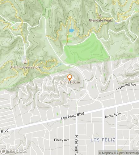 Map of scavenger hunt walking tour for Griffith Observatory Scavenger Hunt (Requires A Car)