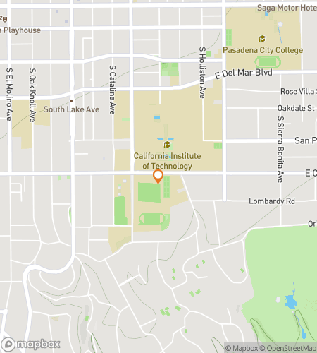 Map of scavenger hunt walking tour for California Institute of Technology Hunt