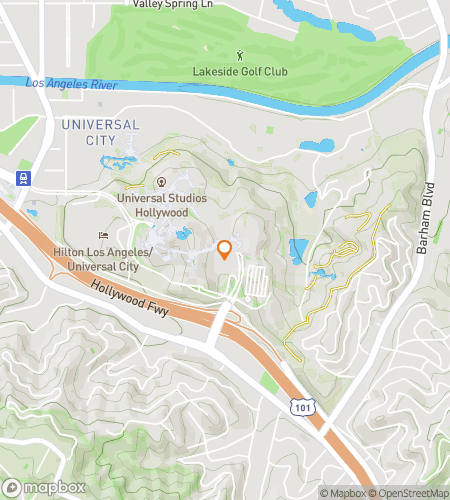 Map of scavenger hunt walking tour for Universal City's Galactic Journey