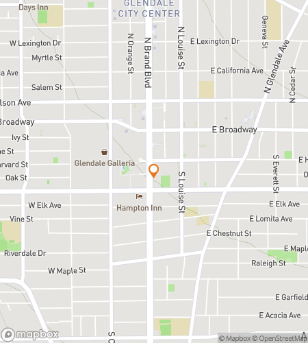 Map of scavenger hunt walking tour for Glendale: Where Grand Is Always on Brand