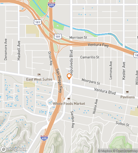 خريطة جولة المشي في البحث عن الكنز لـ Sherman Oaks Scavenger Hunt