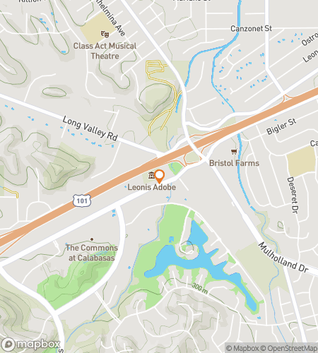 Map of scavenger hunt walking tour for Calabasas Canyon-to-Couture Adventure