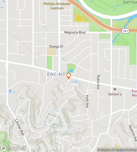 Map of scavenger hunt walking tour for Sherman Oaks Scavenger Hunt