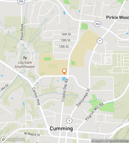 Map of scavenger hunt walking tour for Coming Right Up&colon; Exploring Cumming