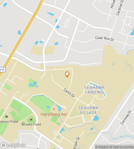 Map of scavenger hunt walking tour for University of North Carolina Hunt