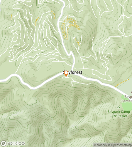 Map of scavenger hunt walking tour for Lake Arrowhead Scavenger Hunt