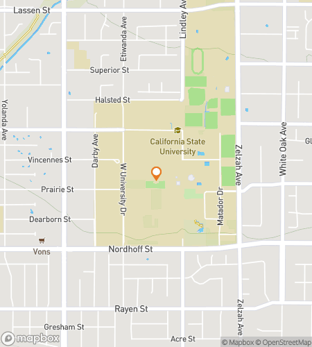 Map of scavenger hunt walking tour for Matador Madness: The Ultimate CSUN Quest
