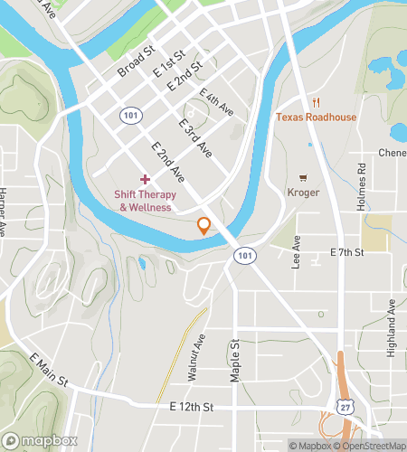 מפה של סיור רגלי בעקבות אוצרות מילים עבור Hawk&rsquo;s Eye View of Shorter