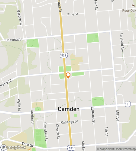 Hartă pentru turul pe jos cu scavenger hunt pentru Camden Caper Crusade