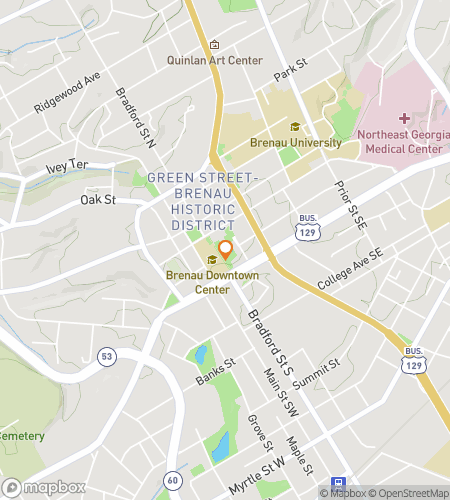 Map of scavenger hunt walking tour for Gainesville Chicken Chase