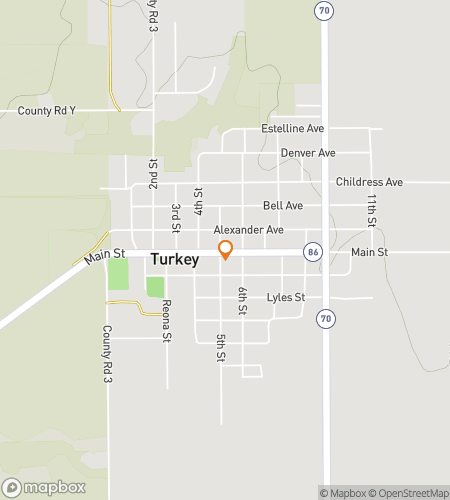 Map of scavenger hunt walking tour for Turkey Trot Adventure