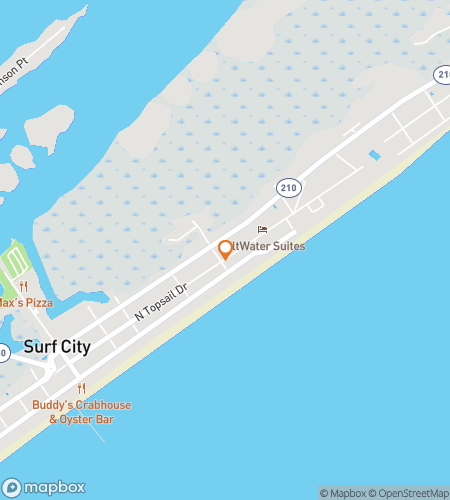 Map of scavenger hunt walking tour for Surf’s Up, Sleuths!: The Wave-Riding Surf City Hunt