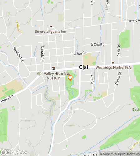Map of scavenger hunt walking tour for Oh My, Ojai!