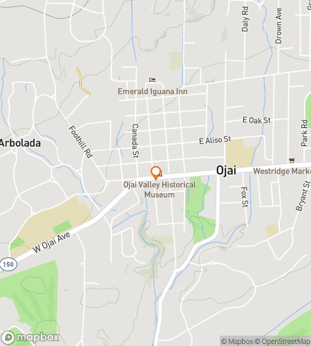 Map of scavenger hunt walking tour for Oh My, Ojai!