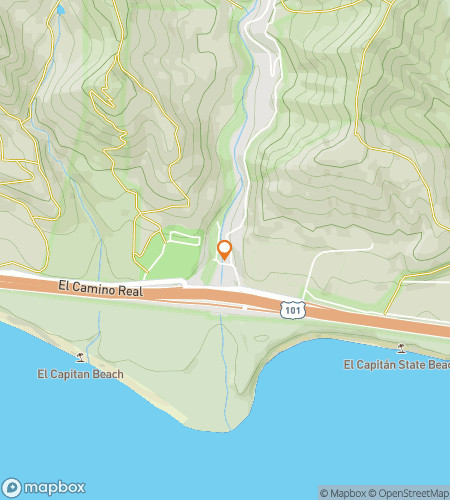 Map of scavenger hunt walking tour for El Capitan Canyon Scavenger Hunt