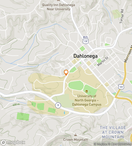 डाउनटाउन डाहलोनेगा घोस्ट टूर के लिए स्कैवेंजर हंट वॉकिंग टूर का नक्शा