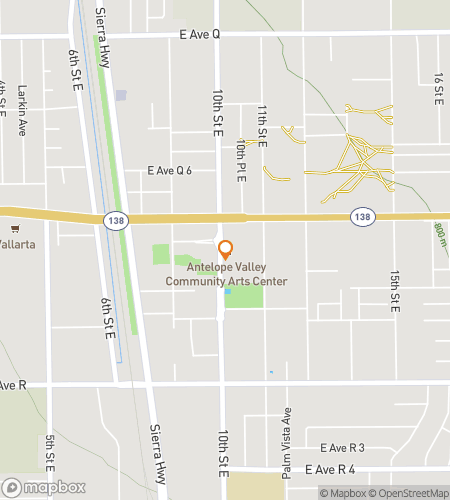 Map of scavenger hunt walking tour for Palmdale Scavenger Hunt