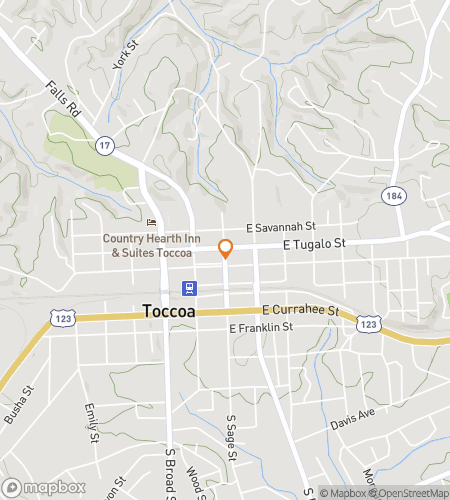 टोकोआ के डैज़लिंग डाउनटाउन डैश के लिए स्कैवेंजर हंट वॉकिंग टूर का नक्शा