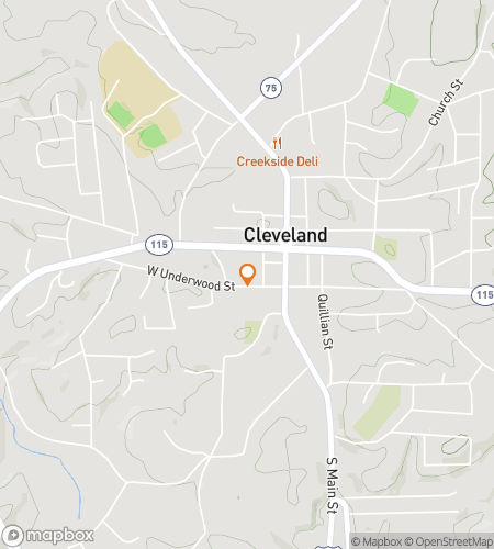 Map of scavenger hunt walking tour for Cleve-Land Ho&excl;&colon; The Mountain Cleveland Quest