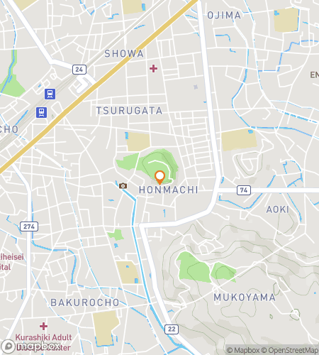 倉敷宝探しウォーキングツアーの地図